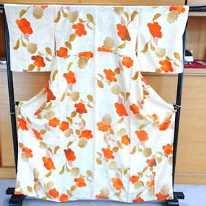 Kimono japonés de colección con patrón de color impreso - Imagen 1 de 7
