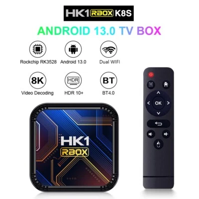 Android 13 HK1 Smart TV Box 5G WIFI Quad Core 4G RAM 6K Media Player Set Top Box - Image 1 of 4