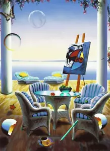 Surrealismo Ferjo Relajación Giclee sobre lienzo firmado y numerado - Imagen 1 de 1