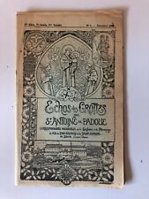 Echos Of Caves de Saint Anthony Padua Magazine Brotherhood No ° 8 December 1898