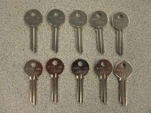 ILCO 998PA YALE 6 PIN SECTIONAL KEY BLANKS 10 PACK MIS STAMPED - Picture 1 of 3