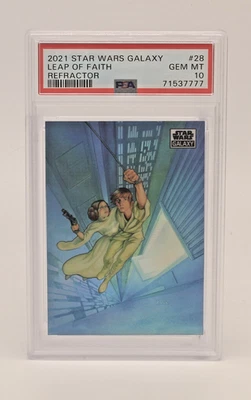 2021 Star Wars Galaxy Leap of Faith #28 Refractor PSA 10 GEM MT - Image 1 of 2