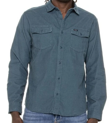 Nueva Camisa RVCA Abotonada Manga Larga Estilo Callejero Textura Suave Pana Talla L Foto 1 de 2