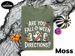 Maglietta Are You Fall-O-Ween Directions, Maglietta Insegnante Fantasma Spettrale, Funny Fall - Foto 1 di 5