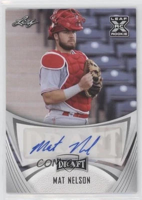 2021 Leaf Draft Base Auto Mat Nelson #BA-MN1 Auto - Image 1 of 2
