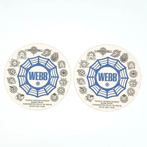 Vintage Webb Zellstoffplatte Untersetzer 2er Set - Bild 1 von 4