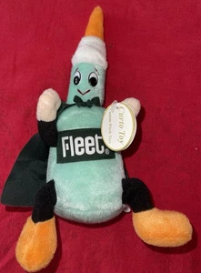 EneMan FLEET Enema Plush We Get Things Moving  Pharmaceutical Advertisement TAG - Picture 1 of 5