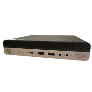 HP EliteDesk 800 G4 35W Mini PC: i5-8th, 8GB, 512GB SSD, 3x DP, USB-C, Win11 - Imagen 1 de 4