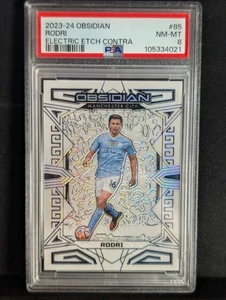 RODRI /9 SP 🔥 2023-24 Panini Obsidian Contra Electric Etch Parallel #85 PSA 8 - Bild 1 von 2