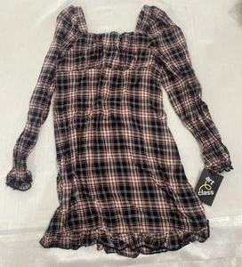 All In Motion - Girls Flannel Dress Pink And Black - Size S (6/6x) - Picture 1 of 8