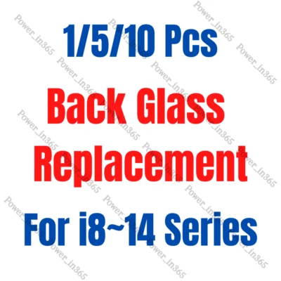 Lot Back Glass Replacement Rear Cover Big Hole For 8 X XR XS 11 12 13 14 Pro Max - Image 1 of 2