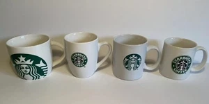 4 Different Starbucks Logo Mermaid Siren Coffee Mug Cup Various Sizes - Picture 1 of 6