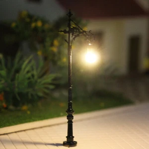 5 Stück Spur N 1:160 Gartenlampen Leuchten LED Lampen Mini Bonsai Dekoration - Picture 1 of 4