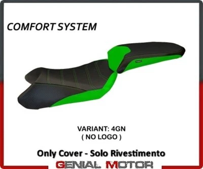 Saddle cover Cosenza 1 green (GN)T.I.KAWASAKI NINJA Z 1000 SX 11>2016 - Image 1 of 2