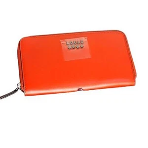 LOULU BIFOLD REISSVERSCHLUSS TASCHE ROT LEDER GELDBÖRSE - Bild 1 von 5