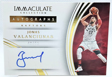 /99 Jonas Valanciunas AUTO 2015-16 Immaculate Gold AUTOGRAPH #3 Raptors Toronto