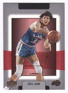 2003-04 Upper Deck UD Finite Bill Walton #75 GOLD Parallel #/299 Clippers