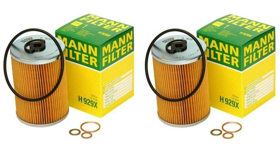 Juego de 2 kits de filtro de aceite de motor Mann para Mercedes R107 W108 W114 W116 W123 Foto 1 de 1