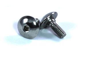 2x Suzuki m6 x 16 mm Acero Inoxidable Carenado Guardabarros Guardabarros + Hombro de 3 mm - Imagen 1 de 3