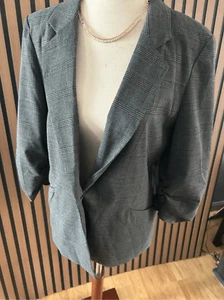Joe B blazer gray work attire stripped blazer size m - Picture 1 of 8