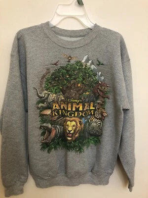 Disneyland Walt Disney World Animal Kingdom Gráfico Cuello Redondo Sudadera Talla S Foto 1 de 4