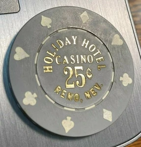 Holiday Hotel Reno 25c Casino Chip Best Price on Ebay CHN - Picture 1 of 2