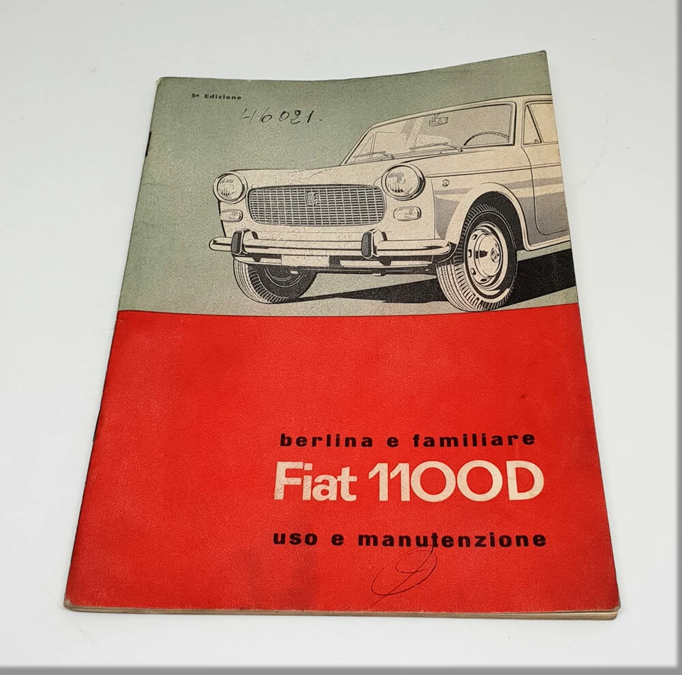 FIAT 1100D - LIBRETTO USO E MANUTENZIONE AUTO D'EPOCA - Immagine 1 di 1