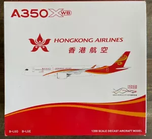 NEW JC WINGS 1:200 scale HONG KONG AIRLINES AIRBUS A350-900 B-LGD FLAPS DOWN!!! - Picture 1 of 5