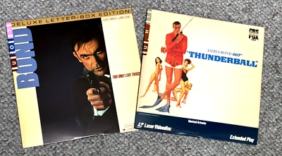 James Bond x2 - You Only Live Twice & Thunderball - Vintage Laserdisc - Connery - Image 1 of 3