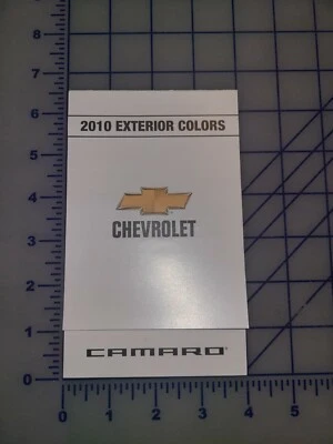 2010 Chevrolet Camaro Color Chip Late Brochure Folder - Image 1 of 2