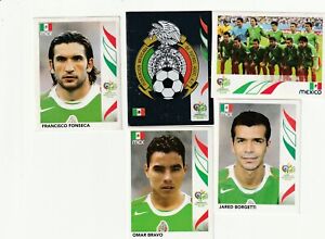 2006 Panini World Cup Brazil Stickers-- Mexico complete team # 244-262