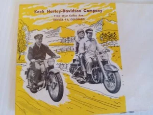 HARLEY-DAVIDSON ORIGINAL WERKSUMSCHLAG KOCH DENVER SERVICAR FARBIG VINTAGE G - Bild 1 von 4