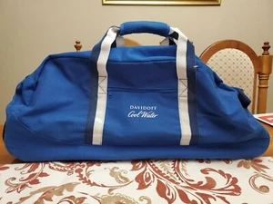 Davidoff Bolsa de Mano Rodante Azul 25x11x9 Pulgadas NUEVO - Imagen 1 de 10