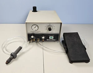 Used GRS Gravermax Jewelry Engraver w/ Foot Switch and Handpiece New Lines - Picture 1 of 19