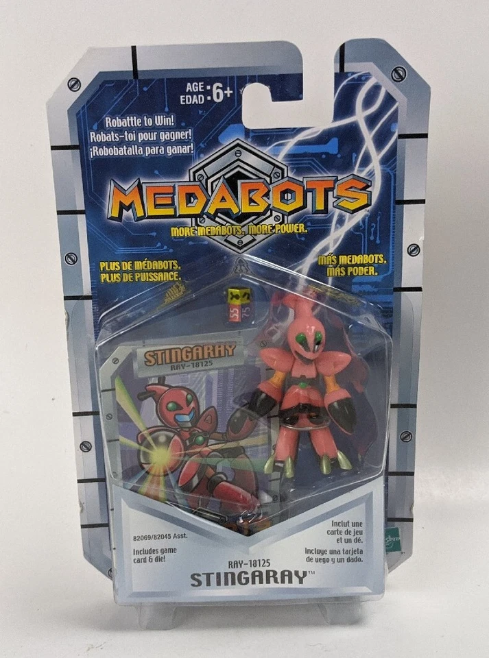 2001 Hasbro Medabots Stingray Action Figure Robot Carded - Image 1 of 3