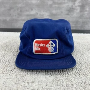 DE COLECCIÓN MASTER MIX TRAPPER SOMBRERO OSFA PARCHE GORRA ROPA DE TRABAJO AZUL - Imagen 1 de 7