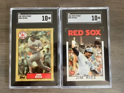 Huge Jim Rice Lot-2 SGC Gem Mint Tiffany 10’s. Great Selection. Over 60 Cards 💎 Foto 1 de 4