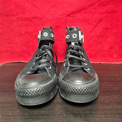 Converse Chuck Taylor Eva Lift High Shoes Canvas Black Kids Casual, Ch. Size - Image 1 of 4