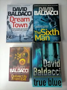 David Baldacci Book Bundle x4 mixture, crime, thriller, mystery The Sixth Man - Picture 1 of 23