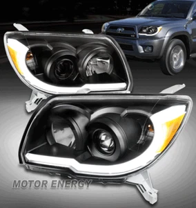 For 06-09 Toyota 4Runner LED Tube Projector Headlight Lamp Black Left+Right Pair - Bild 1 von 12