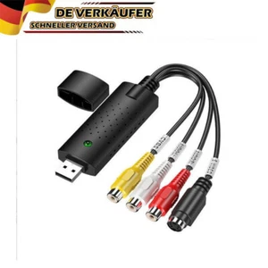 USB Audio Video Capture Digital Video Editing Konverter Adapter VHS- K6T3 NEU - Bild 1 von 9