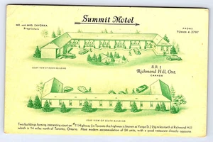 Summit Motel Richmond Hill Ontario Canada Postcard C945 - Picture 1 of 2