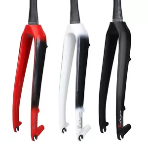 BALUGOE Full Carbon Fiber MTB Bicycle Forks Road Bike Disc Brake Front Fork - Picture 1 of 12