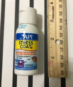 API STRESS COAT Aquarium Water Conditioner 1-Oz Bottle Liquid Form Aloe Extract - Picture 1 of 6