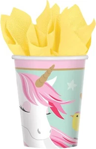 Magical Unicorn Fantasy Animal Kids Birthday Party 9 oz. Paper Cups - Picture 1 of 1