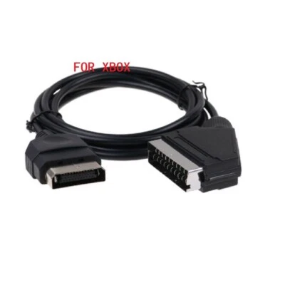 6FT 1.8M RGB AV Scart Cable Lead For XBOX Original Classic - Image 1 of 4
