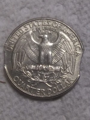 1996 Philadelphia Mint Quarter With Two Die Clips Mint Error, Uncertified - Image 1 of 4