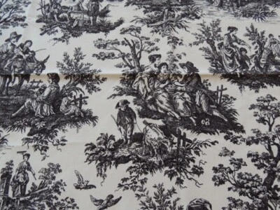 Waverly Country Life Country fin de semana 29" x 58" L tela de baño negra/marfil NUEVO Foto 1 de 4