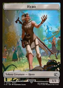 Hero Wizard Token T Foil #2 / #14 | Final Fantasy TFIN | MTG - Picture 1 of 2