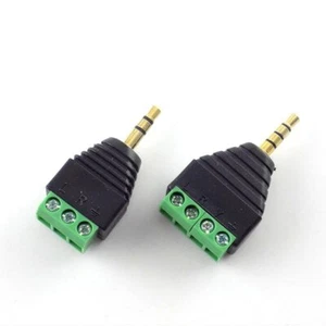 3.5mm 3 4 Pole male Connector DIY Headphone Stereo Jack Plug Terminal Adapter - Picture 1 of 9